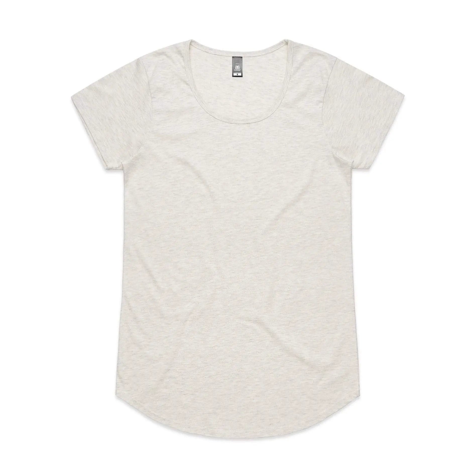 As Colour Women's mali tee 4008 Casual Wear As Colour OATMEAL MARLE XSM